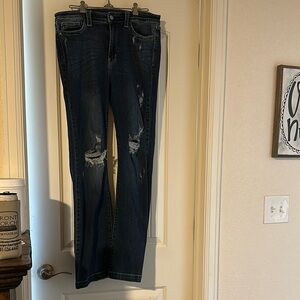 Judy Blue Boot Cut Blue Jeans Distressed